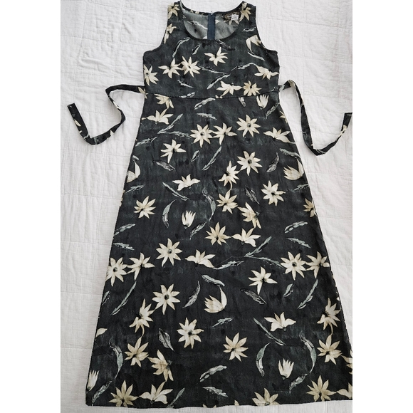 vintage 90s y2k floral grunge boho hippie neutral urban cottage midi maxi dress - Picture 5 of 7